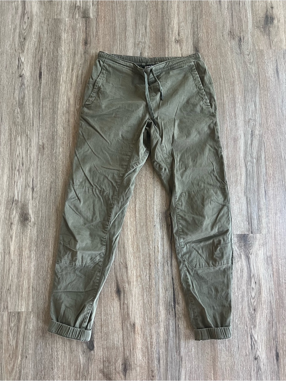 Women’s black diamond cotton climbing pants. Gently used.